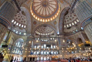 Sultan Ahmed Camii (Sultanahmet Camii), Istanbul, Türkiye'de iç