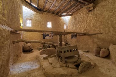 Eski döner un fabrikası hayvan güç, manastır, Saint Paul Anchorite tarafından döndürülecek kullanılan, Kızıldeniz dağlar, yakın Doğu çölün ortasında bulunan Mısır