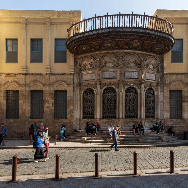 오트만 시대의 역사적 인 모하메드 알리 사빌 건물 , mpez street, nahassen district, Cairo, Egypt — 스톡 사진