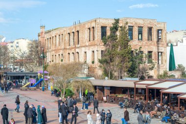 Esma Sultan Konağı, tarihi bir liman köşkü, Boğaz, Ortakoy, İstanbul