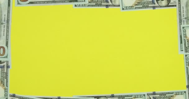 Anwendung Stop Motion Frame Von American Dollar Geschäfts Und Finanzierungskonzept — Stockvideo