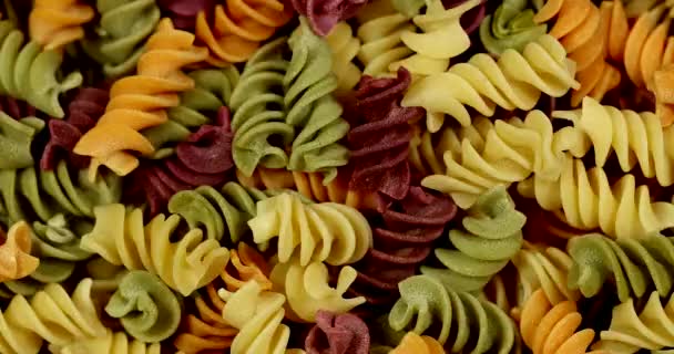 Stop Movimento Pasta Cibo Sfondo Sano Concetto Mangiare — Video Stock