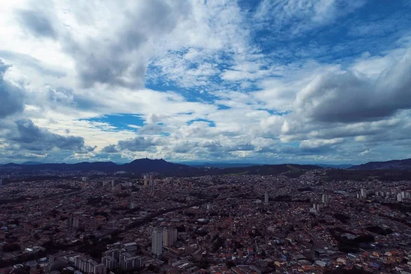 Вид Воздуха Город Сан Паулу Бразилия Большой Пейзаж — стоковое фото