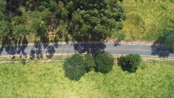 Panoramique vifew d'une route rurale. Scène de campagne. Domaine agricole. Grand paysage .