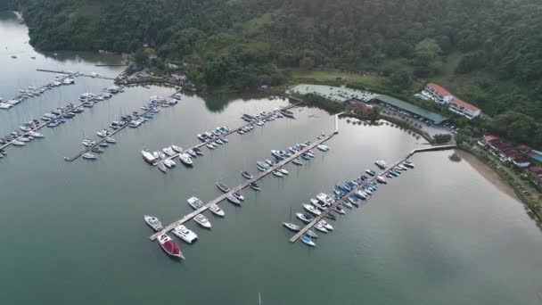 Flygfoto Över Den Historiska Stadskärnan Paraty Rio Janeiro Brasilien Med — Stockvideo