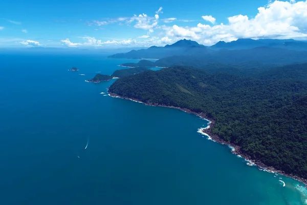 晴れた日には パラティ湾のパノラマビュー リオデジャネイロ ブラジル 素晴らしい風景 目的地へ 休暇旅行 熱帯旅行 — ストック写真