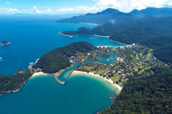 Vista Panorámica Bahía Paraty Día Soleado Río Janeiro Brasil Gran — Foto de Stock