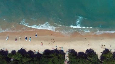 Güneşli bir günde Paraty Körfezi 'nin panoramik manzarası, Rio de Janeiro, Brezilya. Harika bir manzara. Seyahat güzergahı. Tatil seyahati. Tropik seyahat. 
