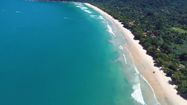 Blick Auf Die Bucht Von Paraty Sonnigen Tag Rio Janeiro — Stockvideo