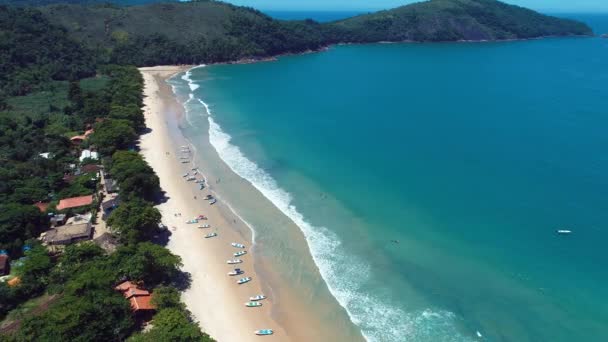 巴西里约热内卢 阳光普照的帕拉蒂湾全景 伟大的风景 旅行目的地 度假旅行 热带旅行 — 图库视频影像