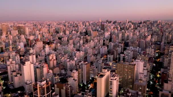 Şehir Yaşamının Panoramik Hava Manzarası Harika Manzara — Stok video