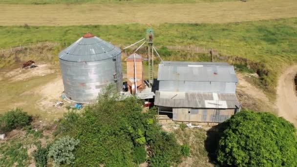 Vue Aérienne Paysage Rural Par Temps Ensoleillé Style Vie Campagne — Video