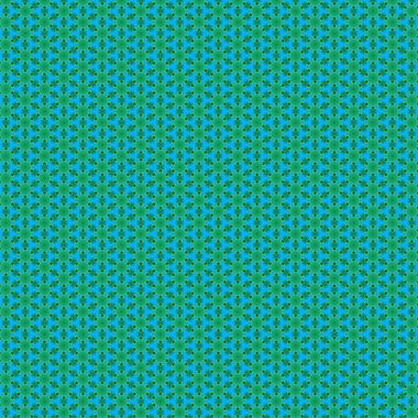 Kusursuz soyut desen. Yeşil ve açık mavi ayrıntılar tekrarlanıyor. Seramik ve kumaşlar için zarif bir desen. İzler ve tekstil için soyut tasarım. Çeşitli şekillerin basit geometrik ögeleri.
