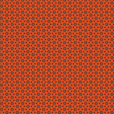 Turuncu arka planda soyut elementlerden oluşan kusursuz desen. Renkli desenli dikişsiz fayanslar. tasarım ve tarz, tasarım için soyut çiçek, seramik dekor, moda tekstil baskısı için süs