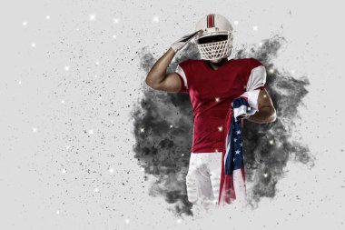 Duman bir patlama dışarı geliyor futbolcu