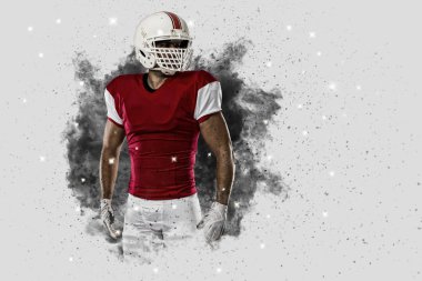 Duman bir patlama dışarı geliyor futbolcu