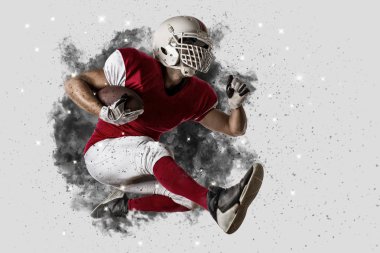 Duman bir patlama dışarı geliyor futbolcu