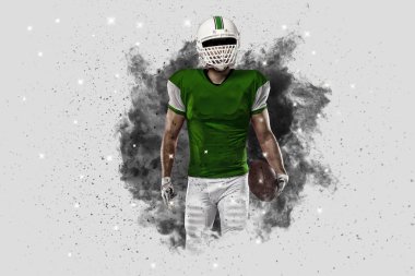 Duman bir patlama dışarı geliyor futbolcu