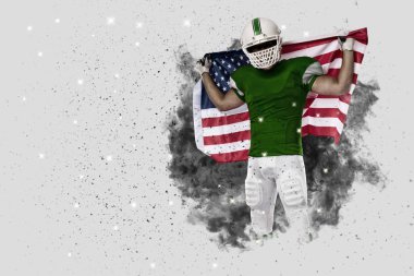 Duman bir patlama dışarı geliyor futbolcu