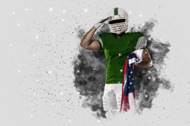 Duman bir patlama dışarı geliyor futbolcu