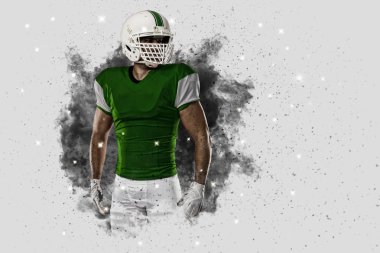 Duman bir patlama dışarı geliyor futbolcu