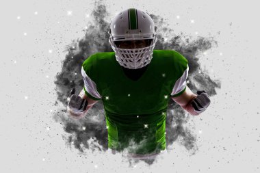 Duman bir patlama dışarı geliyor futbolcu