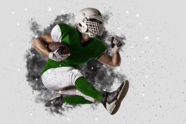 Duman bir patlama dışarı geliyor futbolcu