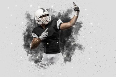 Duman bir patlama dışarı geliyor futbolcu