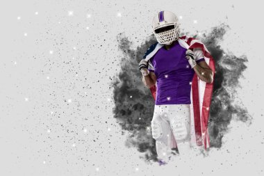 Duman bir patlama dışarı geliyor futbolcu