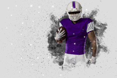 Duman bir patlama dışarı geliyor futbolcu