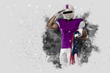 Duman bir patlama dışarı geliyor futbolcu