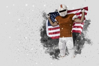 Duman bir patlama dışarı geliyor futbolcu