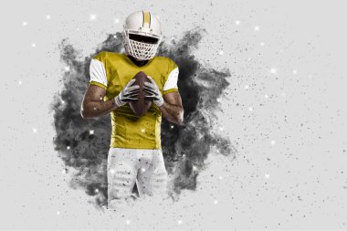 Duman bir patlama dışarı geliyor futbolcu