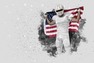 Duman bir patlama dışarı geliyor futbolcu