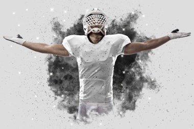 Duman bir patlama dışarı geliyor futbolcu