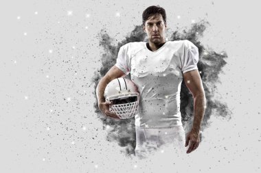 Duman bir patlama dışarı geliyor futbolcu