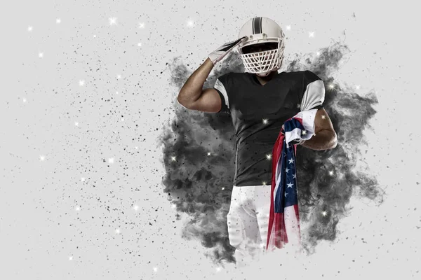 Duman bir patlama dışarı geliyor futbolcu