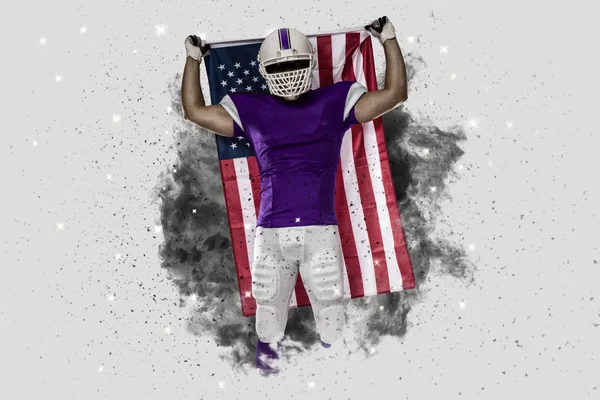 Duman bir patlama dışarı geliyor futbolcu