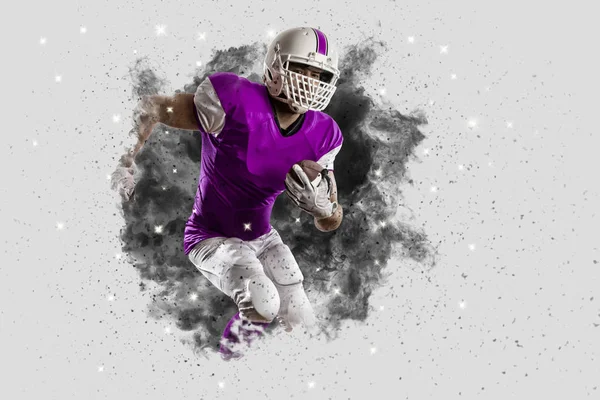 Duman bir patlama dışarı geliyor futbolcu