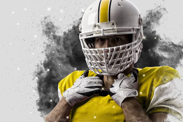 Duman bir patlama dışarı geliyor futbolcu