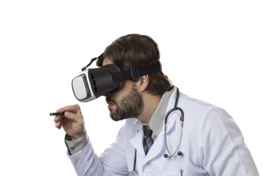 Erkek doktor ofisinde