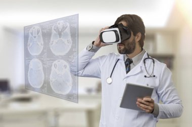 Erkek doktor ofisinde