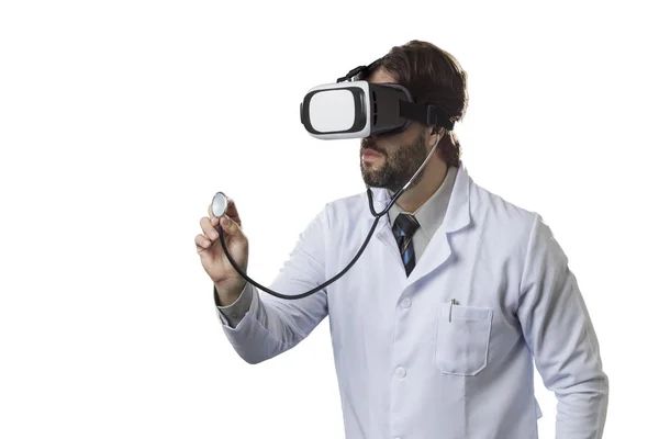 Male doctor in his office — Stock Photo, Image