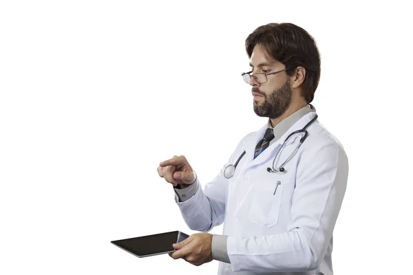 Male doctor in his office — Stock Photo, Image