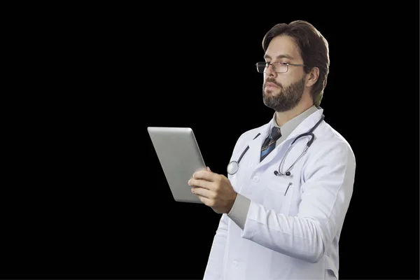 Médico masculino en su consultorio — Foto de Stock