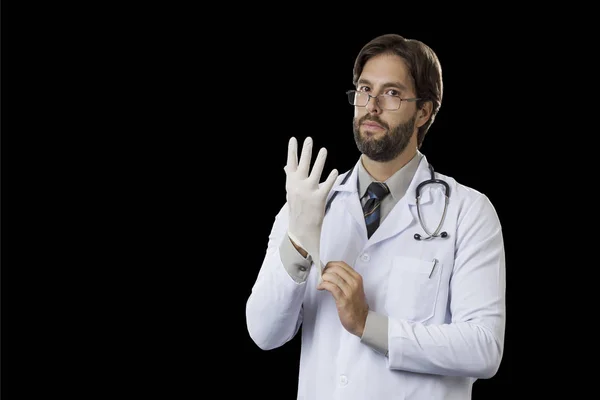 Médico masculino em seu escritório — Fotografia de Stock