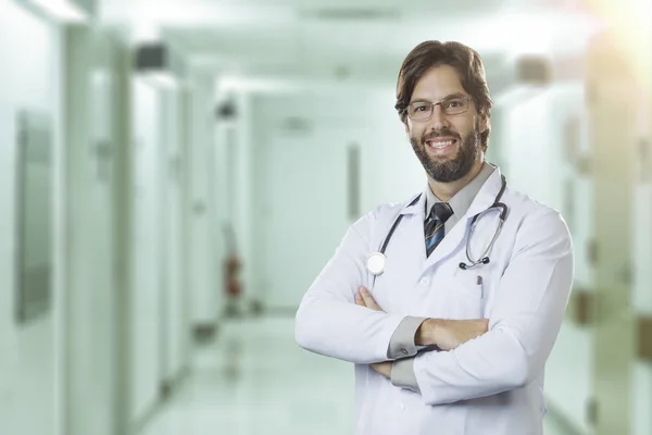 Male doctor in his office — Stock Photo, Image