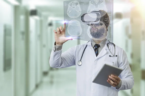 Male doctor in his office — Stock Photo, Image