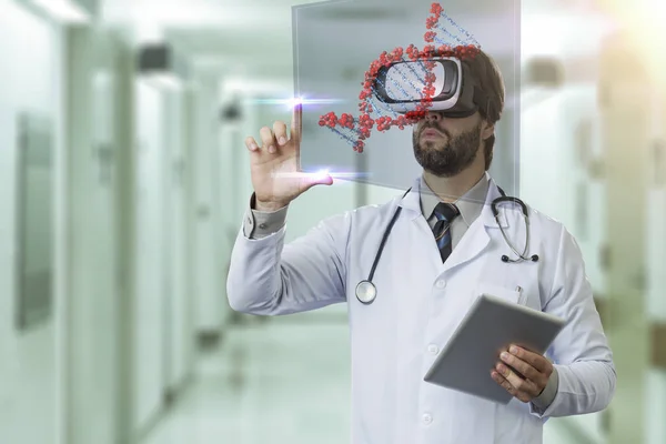 Male doctor in his office — Stock Photo, Image