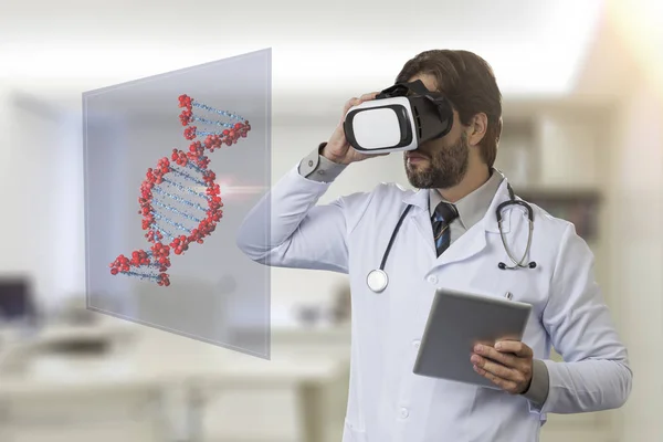 Male doctor in his office Stock Photo